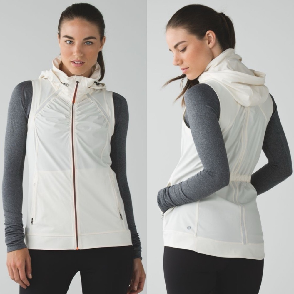 lululemon Go The Distance Vest Angel Wing Sz 4